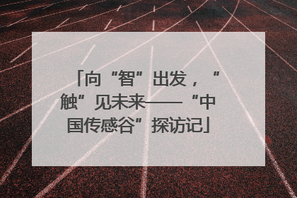 向“智”出发，“触”见未来——“中国传感谷”探访记