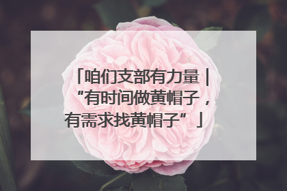 咱们支部有力量｜“有时间做黄帽子，有需求找黄帽子”