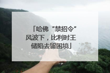 哈佛“禁招令”风波下，比利时王储陷去留困境