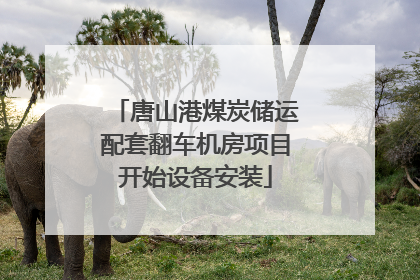 唐山港煤炭储运配套翻车机房项目开始设备安装