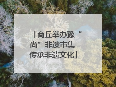 商丘举办豫“尚”非遗市集 传承非遗文化