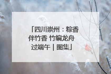 四川崇州：粽香伴竹香 竹编龙舟过端午｜图集