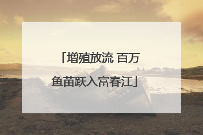 增殖放流 百万鱼苗跃入富春江