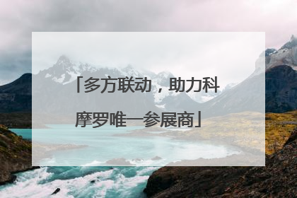 多方联动，助力科摩罗唯一参展商