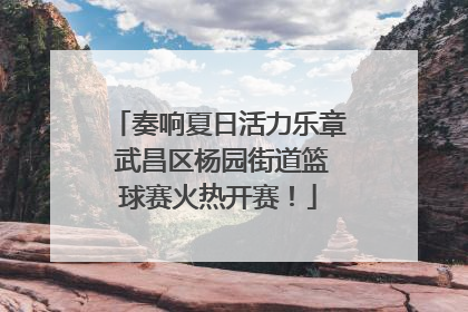 奏响夏日活力乐章 武昌区杨园街道篮球赛火热开赛！