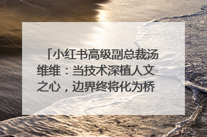 小红书高级副总裁汤维维：当技术深植人文之心，边界终将化为桥梁｜聚焦2025文化强国建设高峰论坛