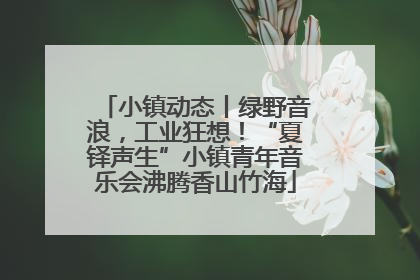 小镇动态丨绿野音浪，工业狂想！“夏铎声生”小镇青年音乐会沸腾香山竹海