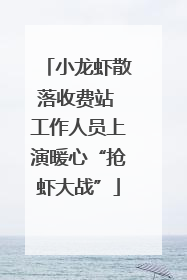 小龙虾散落收费站 工作人员上演暖心“抢虾大战”