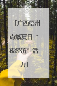 广西梧州点燃夏日“夜经济”活力