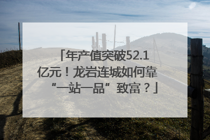 年产值突破52.1亿元！龙岩连城如何靠“一站一品”致富？