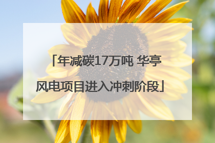 年减碳17万吨 华亭风电项目进入冲刺阶段