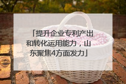 提升企业专利产出和转化运用能力，山东聚焦4方面发力
