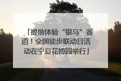 提前体验“银马”赛道！全国徒步联动日活动在宁夏花博园举行