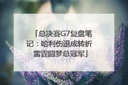 总决赛G7复盘笔记：哈利伤退成转折 雷霆圆梦总冠军