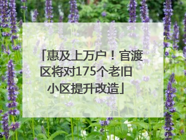 惠及上万户！官渡区将对175个老旧小区提升改造