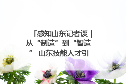 感知山东记者谈｜从“制造”到“智造” 山东技能人才引领产业升级