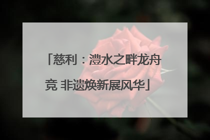 慈利：澧水之畔龙舟竞 非遗焕新展风华