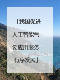 我国促进人工智能气象应用服务有序发展