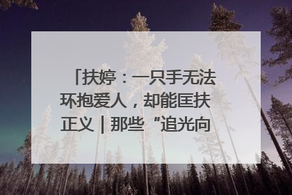 扶婷：一只手无法环抱爱人，却能匡扶正义｜那些“追光向上”的故事①