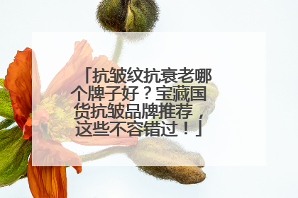 抗皱纹抗衰老哪个牌子好？宝藏国货抗皱品牌推荐，这些不容错过！