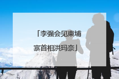 李强会见柬埔寨首相洪玛奈