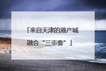 来自天津的港产城融合“三重奏”