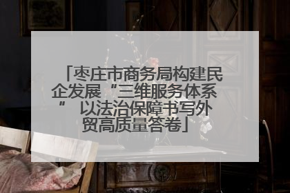 枣庄市商务局构建民企发展“三维服务体系” 以法治保障书写外贸高质量答卷