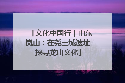 文化中国行｜山东岚山：在尧王城遗址探寻龙山文化