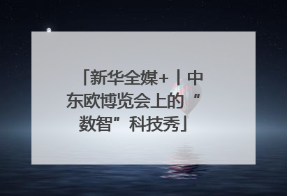 新华全媒+丨中东欧博览会上的“数智”科技秀