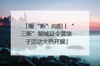 暖“新”向阳丨“三新”领域夏令营亲子活动火热开展