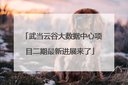 武当云谷大数据中心项目二期最新进展来了