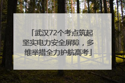 武汉72个考点筑起坚实电力安全屏障，多维举措全力护航高考