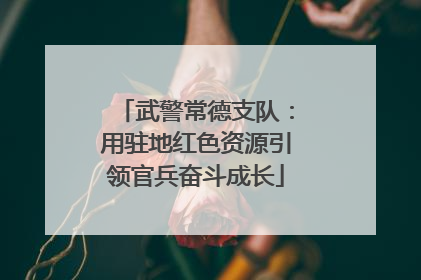 武警常德支队：用驻地红色资源引领官兵奋斗成长