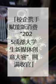 校企携手赋能新消费 “2025成都大学生新媒体创意大赛”圆满收官