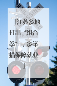 江苏多地打出“组合拳”，多举措保障就业