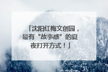 沈阳红梅文创园，最有“故事感”的夏夜打开方式！