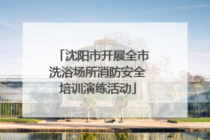 沈阳市开展全市洗浴场所消防安全培训演练活动