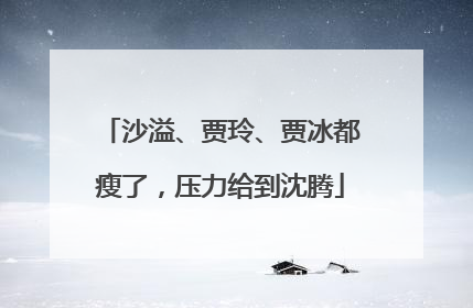 沙溢、贾玲、贾冰都瘦了，压力给到沈腾