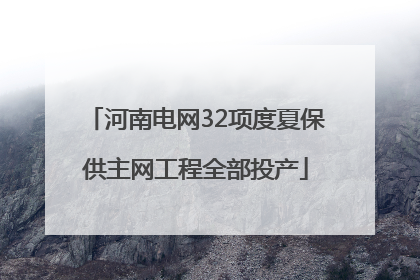 河南电网32项度夏保供主网工程全部投产