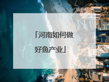 河南如何做好鱼产业