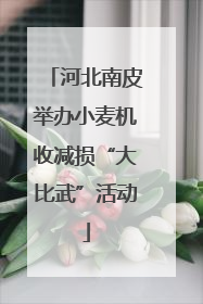 河北南皮举办小麦机收减损“大比武”活动