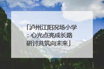 泸州江阳况场小学：心光点亮成长路 研讨共筑向未来