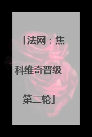 法网：焦科维奇晋级第二轮