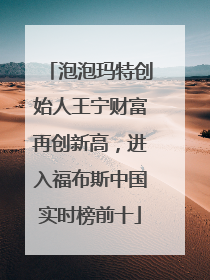 泡泡玛特创始人王宁财富再创新高，进入福布斯中国实时榜前十