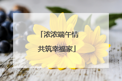 浓浓端午情 共筑幸福家