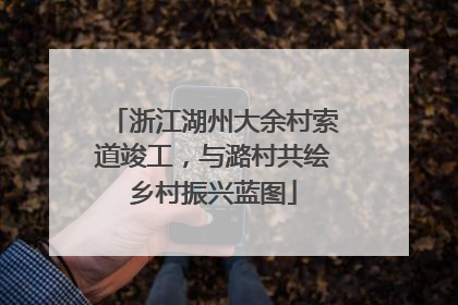 浙江湖州大余村索道竣工，与潞村共绘乡村振兴蓝图