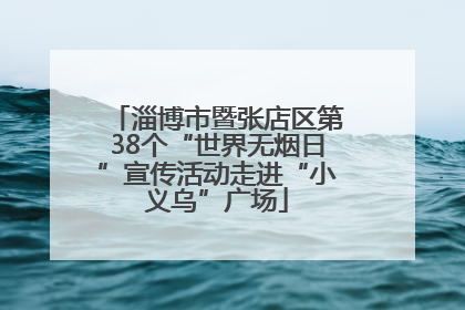淄博市暨张店区第38个“世界无烟日”宣传活动走进“小义乌”广场
