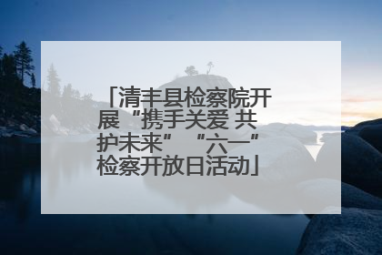 清丰县检察院开展“携手关爱 共护未来”“六一”检察开放日活动
