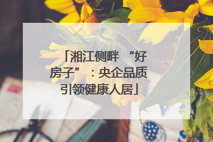 湘江侧畔 “好房子”：央企品质引领健康人居