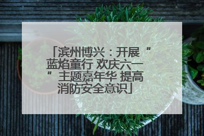 滨州博兴：开展“蓝焰童行 欢庆六一”主题嘉年华 提高消防安全意识